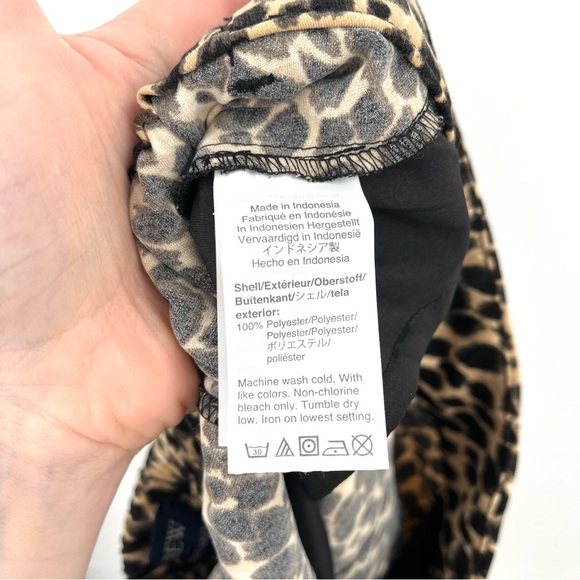 J.CREW Printed Jamie Pant Pull On Elastic Waist Animal Print 4 Cheetah Leopard - Picture 6 of 7